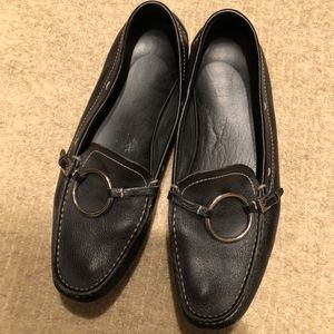Prada Black Driving Loafers